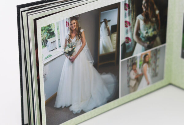 Three Picture Wedding Photobook with Background