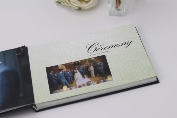 Wedding Photobook with Background and Text